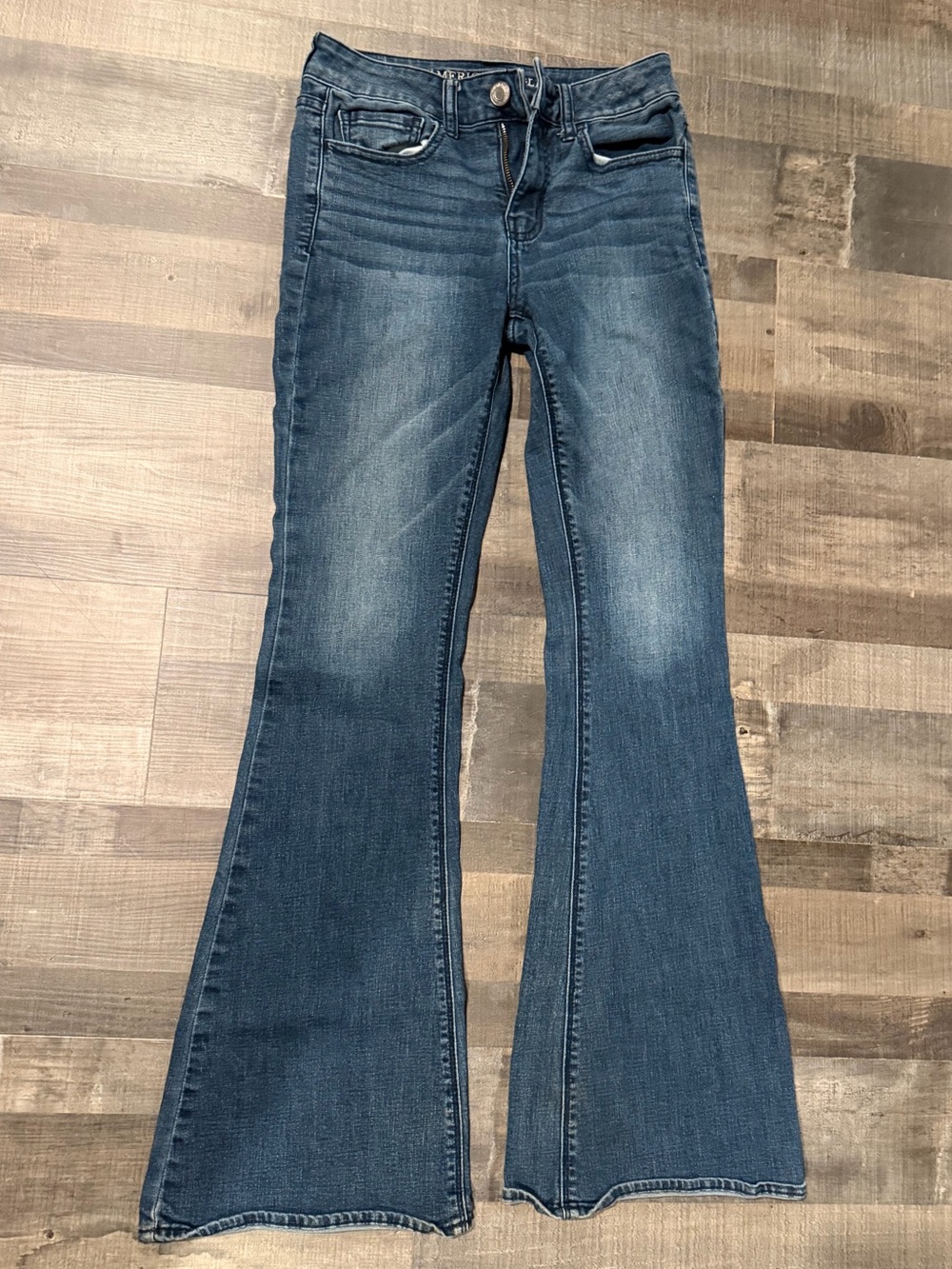 American Eagle Outfitters Dark Blue Flare Jeans